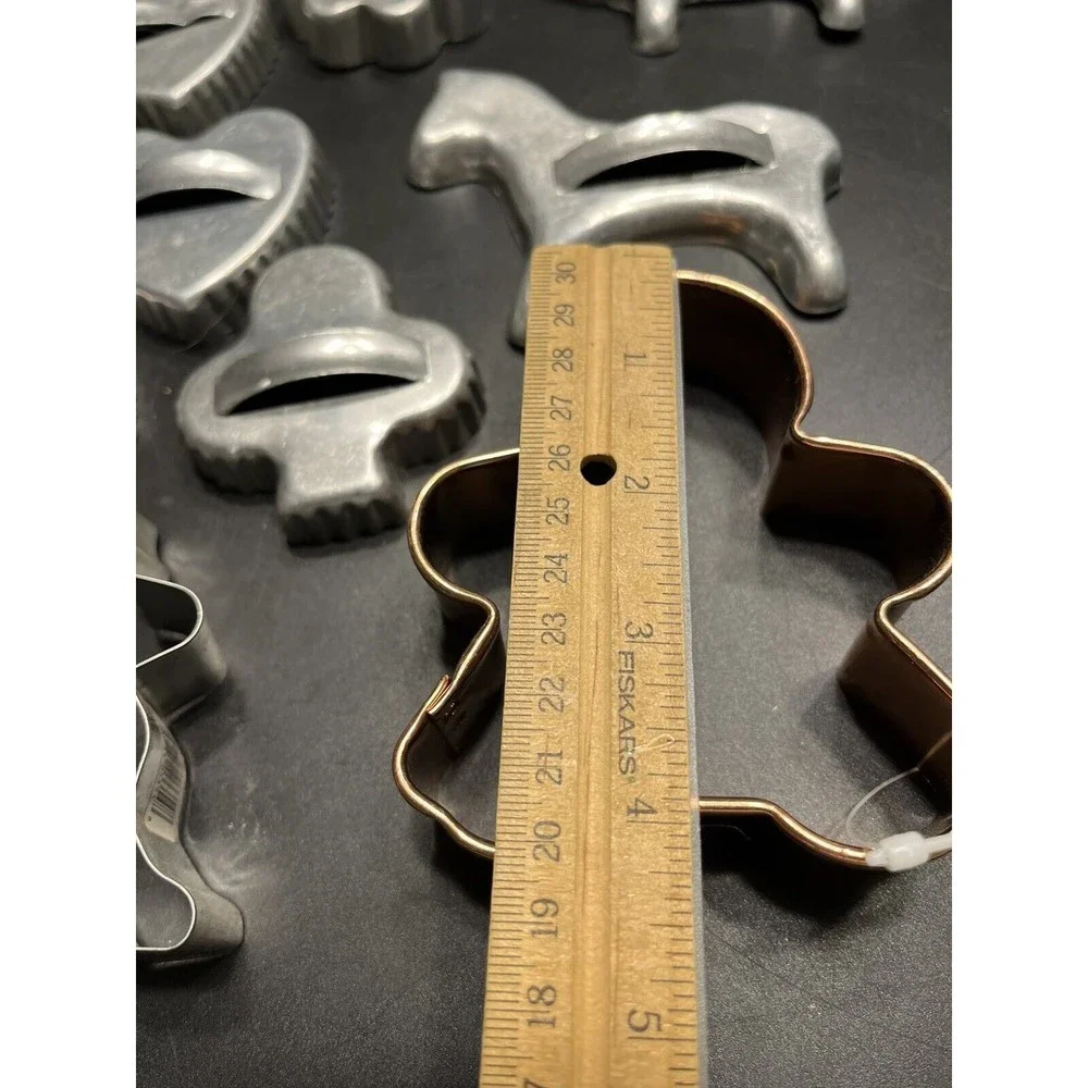 Lot of 15 Vintage Metal Cookie Cutter